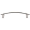 Wisdom Stone Gabrielle Cabinet Pull, 96mm 3-3/4in Center to Center, Satin Nickel with Clear Crystals 410696SN-C